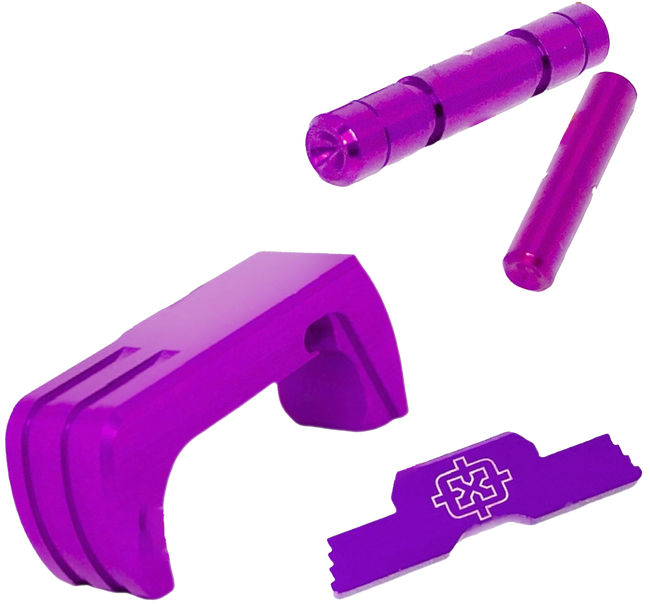Cross Armory G43 3 Piece Kit Purple for Glock 43 Action Parts - CRG43SOKKPL - 704335273626