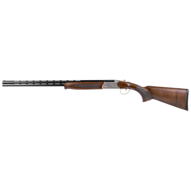 Girsan  Balikli Blue Label 410 Bore Break Open 2.50" 2rd 26" Blue Polished Over/Under Vent Rib Barrel, Engraved Silver Aluminum Receiver, Fixed Turkish Walnut Stock, 5 Mobil Chokes