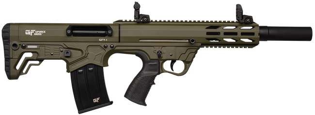 Gforce Arms GFY11220ODG GFY-1 USA 12 Gauge Semi-Auto 3" 5+1 18.50" Black Threaded Barrel, OD Green Cerakote Aluminum Receiver w/Picatinny Rail, OD Green Bullpup Polymer Stock, Polymer Grip