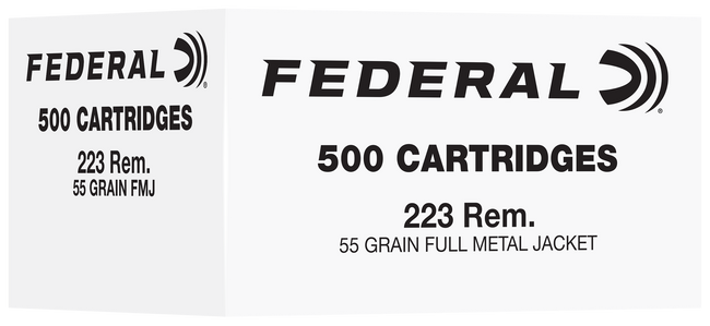 Federal, FC Series, .223 Remington, Full Metal Jacket, 55 Grain, 500 Rounds