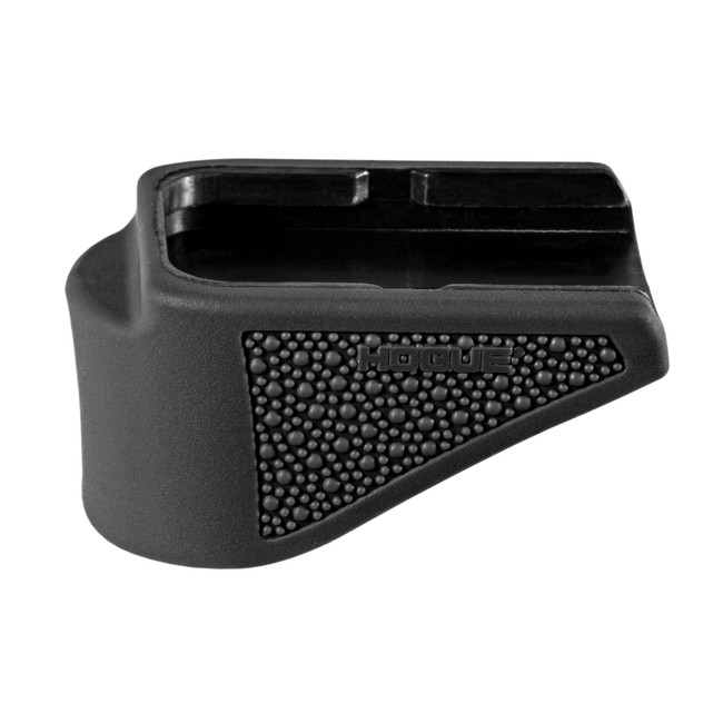 Hogue 18620  Extension Base Pad Fits Glock 26 Compatible w/ 10rd Magazine Black Overmolded Rubber - 18620 - 743108186206
