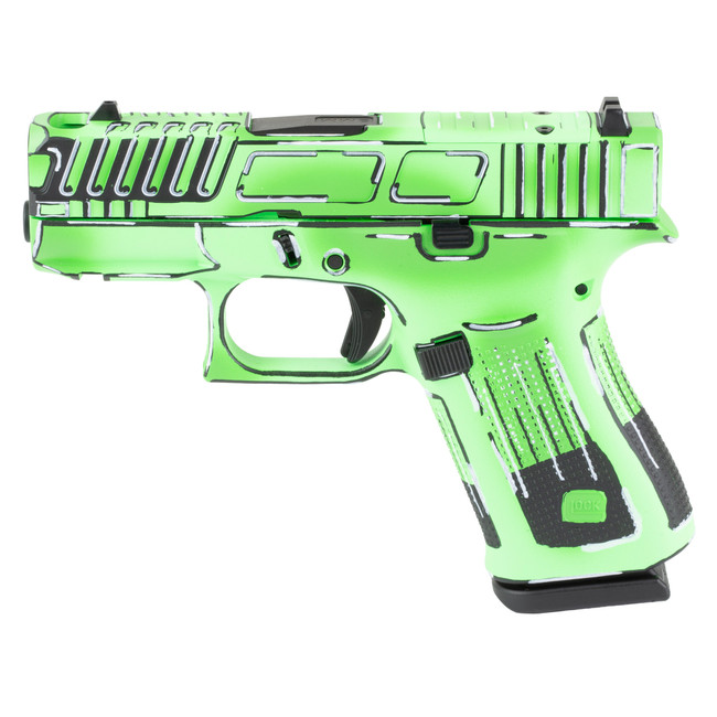GLOCK 43X COMP 9MM 10RD ANIME GREEN