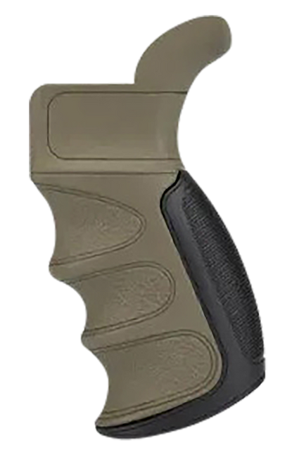 ATI Outdoors A5202347 X1  Flat Dark Earth Suregrip Rubber with Finger Grooves Fits AR Platform