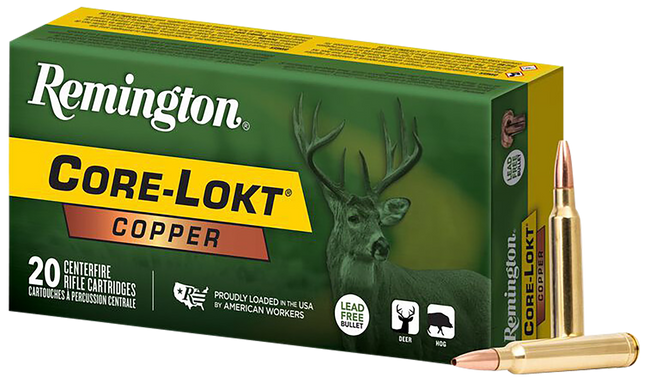 Remington Ammunition R27858 Core-Lokt Copper 300WinMag 180gr Copper Hollow Point 20 Rounds