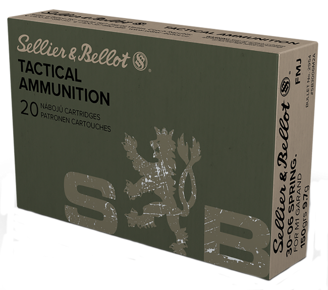 Sellier & Bellot SB3006M2 Rifle  30-06Springfield 150gr Full Metal Jacket 20 Rounds