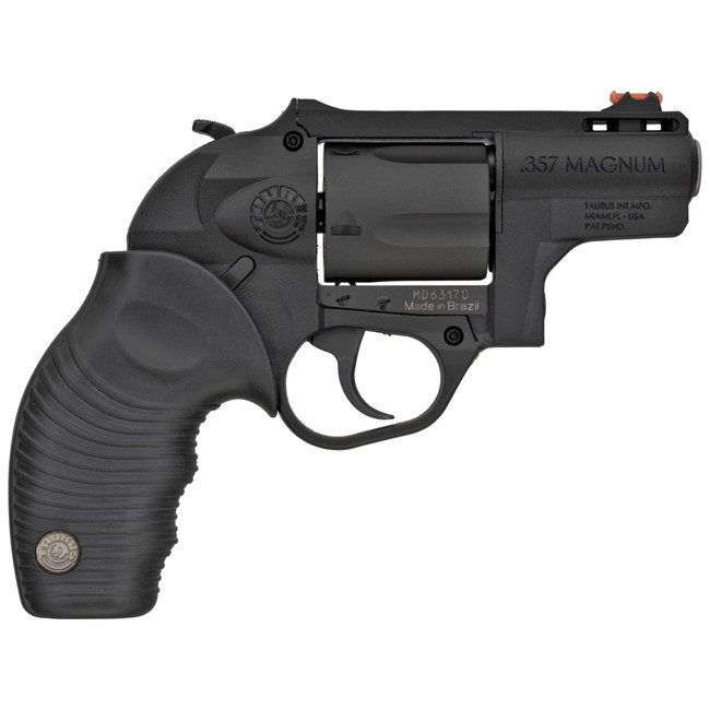 Taurus 605 Poly Protector Revolver - Black | 357 Mag / 38 Spl +P | 2" Barrel | 5rd | Rubber Grip | Poly Frame - 2-605021PLY - 725327609681