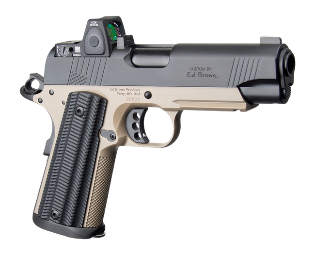 Ed Brown Special Forces Commander SOCOM 45 ACP 4.25" 7rd FDE Pistol w/ Trijicon RMRcc