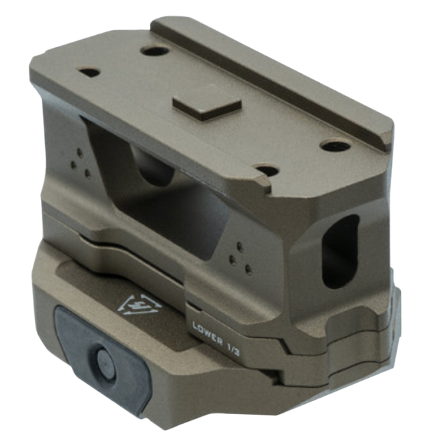 Strike Industries T1 Riser Mount Flat Dark Earth 6061-T6 Aluminum Picatinny Lower 1/3 Co-Witness