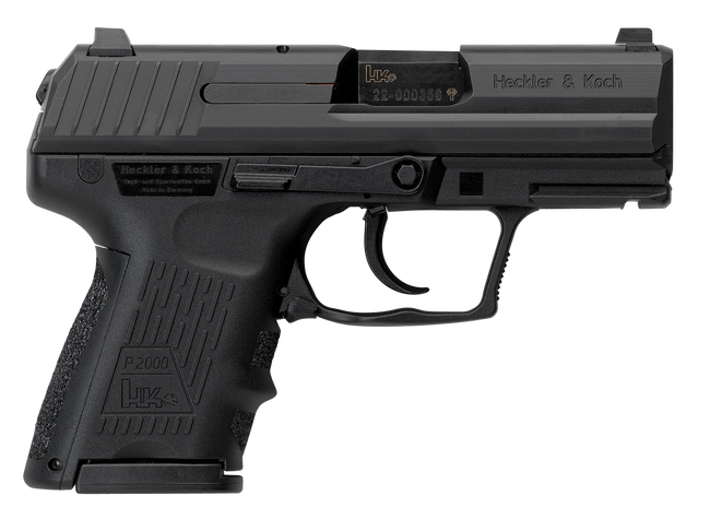 HK 81000057 P2000 V2 LEM Sub-Compact Frame 40 S&W 9+1, 3.26" Black Steel Barrel, Serrated Steel Slide, Polymer Frame w/Picatinny Rail, Black Finger Groove Grip, Ambidextrous
