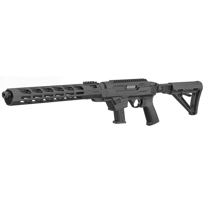 Ruger 19122 PC Carbine  9mm Luger 17+1 16.12" Threaded/Fluted Barrel, Type III Hard Coat Anodized Aluminum Alloy Receiver, Adjustable Magpul MOE Stock, M-LOK Accessory Slots, Optics Ready - 19122 - 736676191222