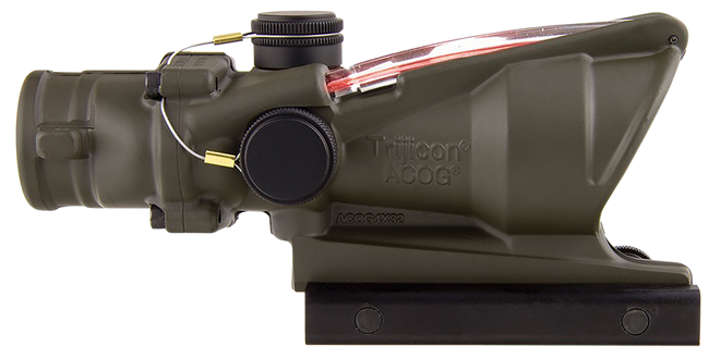 Trijicon Acog Od Green 4x32 Illuminated Red Chevron Bdc Reticle .223/5.56
