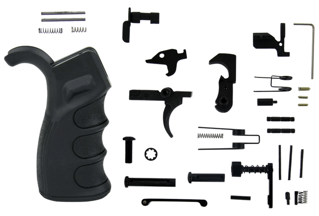 TacFire LPK02USAB AR-15 Lower Parts Kit with PGAR-B Grip