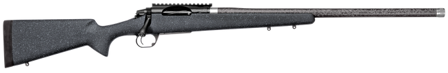 Proof Research 133835 Elevation Lightweight Hunter Full Size 6.5 PRC 4+1, 24" Carbon Fiber Match Grade/Threaded Barrel, Black Steel Receiver, Black Granite Fixed Stock,