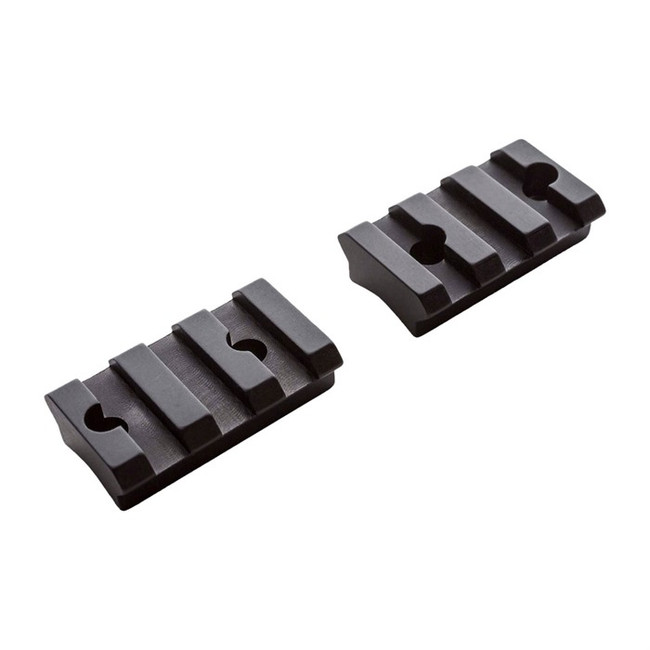 CASCADE 2-PIECE PICATINNY BASE 0 MOA BLACK