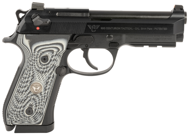 Wilson Combat 92G Centurion 9mm Luger 4.3" 17/20 Rounds Gray/Black G10 Grips