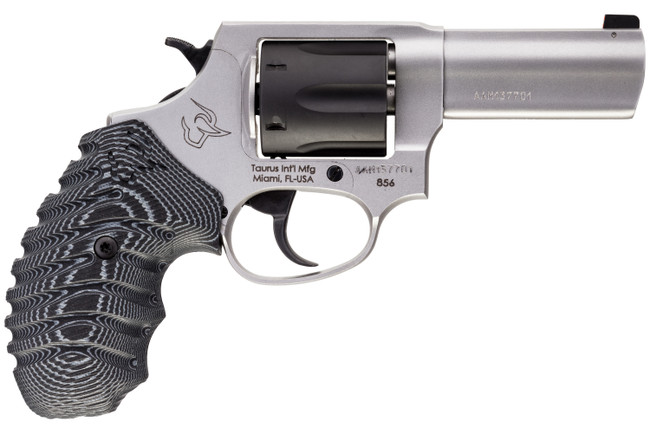 Taurus Defender 856 Revolver 38 Special +P 3 Inch 6 Rounds Stainless Steel VZ Gray - 285635NSVZ - 725327933892