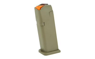 Glock G19 15rd 9mm Luger Olive Drab Green Polymer Magazine - 47460 - 764503027369