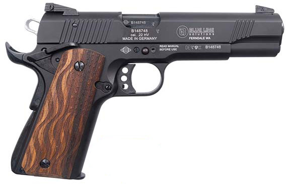 Blue Line Solutions Mauser 1911 22 Long Rifle 5 Inch 10 Rounds Blue Finish