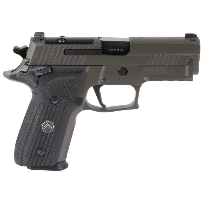 Sig Sauer 229R9LEGIONSAOR2 P229 Compact Legion SAO 9mm Luger 3.90" 10+1, Legion Gray Cerakote, Picatinny Rail/Beavertail Frame, Romeo 1 Cut Slide, Black G10 Grip - 229R9LEGIONSAOR2 - 798681666133