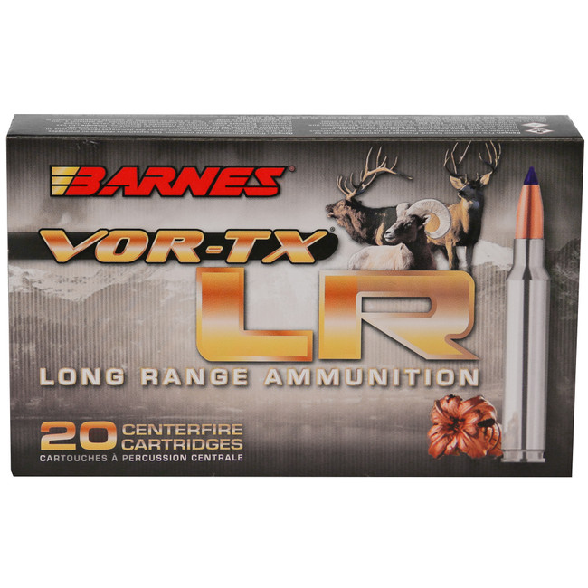 Barnes Bullets VOR-TX Long Range 6.5 Creedmoor LRX Boat Tail 127 Grain 20 Rounds - 28986 - 716876165124