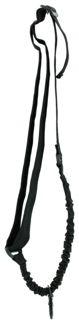 Aim Sports AOPS One Point Sling made of Black Elastic Webbing with 25" OAL, 1.25" W & Bungee Design for Rifles