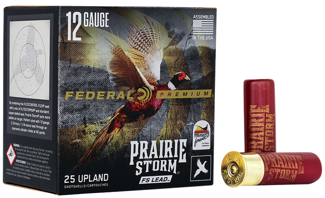 Federal Premium Prairie Storm Shotgun Ammo 12 ga. 3 in. 1 5/8 oz. 6 Shot FS Lead 25 rd.