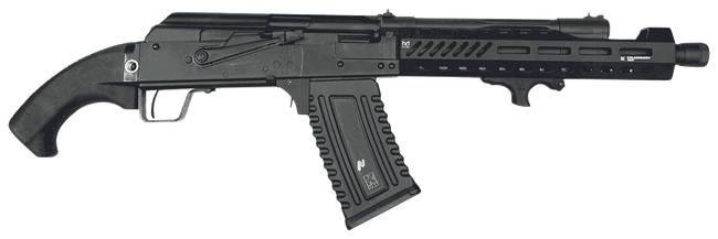 Kalashnikov USA KHAOS Khaos  12 Gauge 5+1 12.68" Black K-Coat Barrel, Black Birds Head Polymer Grips