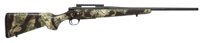 Howa HCSL308KOT M1500 Super Lite Full Size 308 Win 5+1 20" Blued Threaded Barrel, Blued Picatinny Rail Steel Receiver, Kryptek Obskura Fixed Synthetic Stock