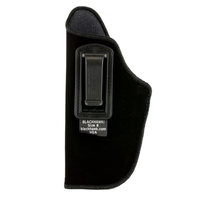 Blackhawk 73IP06BKL Inside The Pants  IWB Size 06 Black Suede Belt Clip Fits Large Semi-Auto Fits 3.75-4.50" Barrel - 73IP06BKL - 648018090899