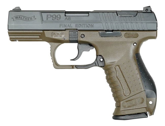 Walther P99 AS Final Edition Pistol 9mm 4 in. OD Green 15 rd.