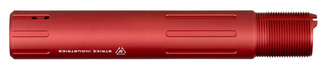 Strike ARCARPRESLICKRED Receiver Extension Tube  AR Pistol Platform Red Anodized Aluminum AR Carbine