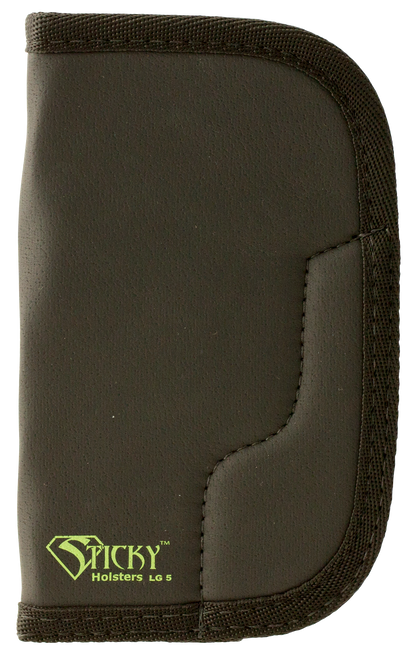 Sticky Holsters LG5 LG-5 Lg/Long Revolvers up to 4" Latex Free Synthetic Rubber Black w/Green Logo