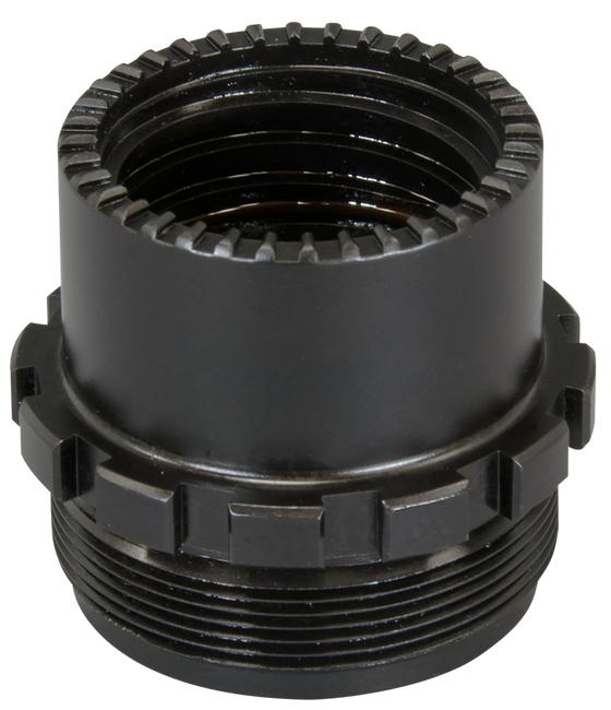 Yankee Hill 3060 Phantom QD Adapter 1-3/8"-24 tpi, Black Stainless Steel