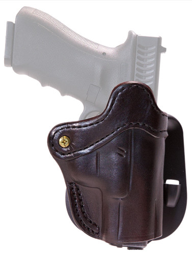 1791 Gunleather ORPDH2.3SBRR Optic Ready Paddle Holster OWB Size 2.3 Signature Brown Leather Right Hand - ORPDH2.3SBRR - 816161026489