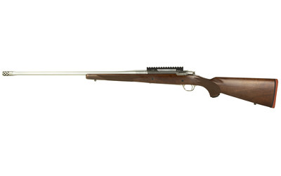 Ruger 57144 Hawkeye Hunter 7mm PRC 3+1 24" Satin Threaded Barrel, Satin Picatinny Rail Stainless Steel Receiver, Fixed American Walnut Stock, Right Hand - 57144 - 736676571444