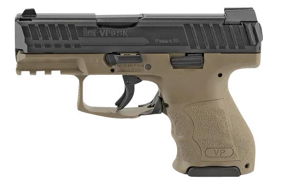 HK VP9 SK, 9mm Luger, 3.2in. Barrel, 15rd, Night Sights - FDE (81000817)