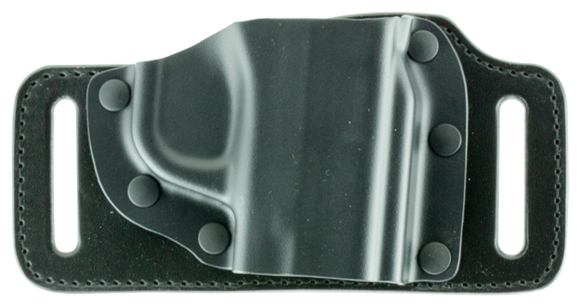 Galco TS652B TacSlide  OWB Black Kydex/Leather Belt Slide Fits S&W M&P Shield Fits Ruger Max-9 Fits S&W M&P Shield 2.0 Right Hand