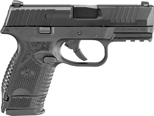 FN 66100815 509 Compact 9mm Luger 3.70" Barrel 12+1 Or 15+1, Matte Black Polymer Frame With Mounting Rail, Matte Black Stainless Steel Slide, No Manual  Safety - 66100815 - 845737012793