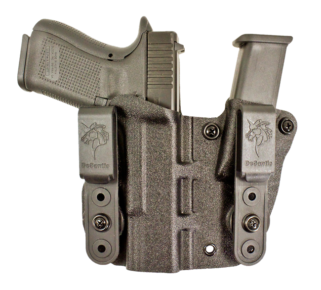 DeSantis Gunhide 160KA8BZ0 Hidden Truth  AIWB Black Kydex Belt Clip Fits Glock 43/43X Right Hand