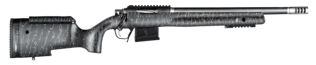 Christensen Arms CA10270482481 BA Tactical Long Range 308 Win 4+1 20" Carbon Fiber Barrel, Black Nitride Finish, Black with Gray Webbing Stock