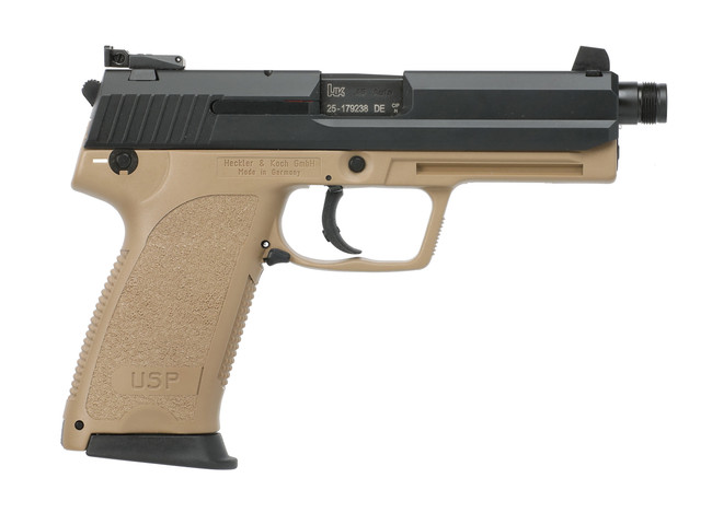 HK USP Tactical V1, 45 ACP, 5.09in. Barrel, 12rd - Black (81000910)