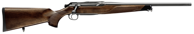 Sauer 80117098 505 Lux Full Size 7mm Rem Mag 3+1 24" Matte Blued Threaded Barrel, Matte Blued Saddle Mount Steel Receiver, Grade 5 Wood Fixed Stock