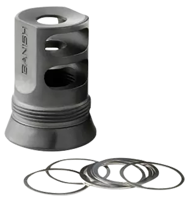 Banish Suppressors 4578 Muzzle Brake 1/2x28 Gold Finish Rifles