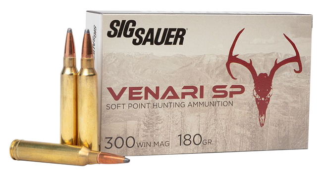 Sig Sauer Venari 300 Winchester Magnum Soft Point 180 Grain 20 Rounds