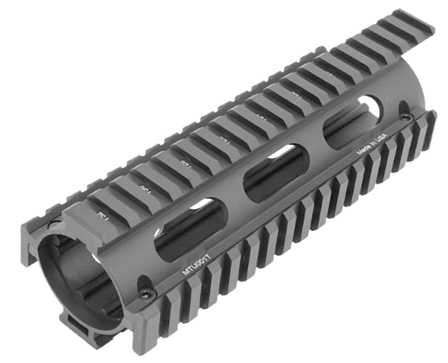 Utg Pro Mtu001t Quad Rail Drop-In Handguard Extended Anodized Aluminum Picatinny