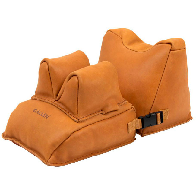 Allen 15125 Shooting Rest Combo Filled Front & Rear Light Brown Leather - 15125 - 026509009955