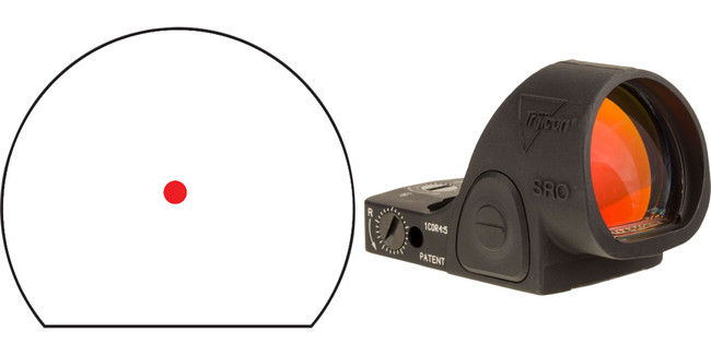 Trijicon SRO 1x Red Dot Reflex 5 MOA Handgun Sight Matte - 2500003 - 719307615793