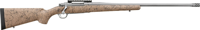 Ruger 57155 Hawkeye FTW Hunter Full Size 300 Win Mag 3+1 24" Matte Stainless Steel Threaded Barrel, Picatinny Rail Stainless Steel Receiver, Speckled Tan/Black HS Precision Synthetic Stock - 57155 - 736676571550