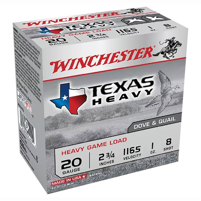 20 GAUGE 2-3/4'' 1OZ #8 SHOT 25/BOX