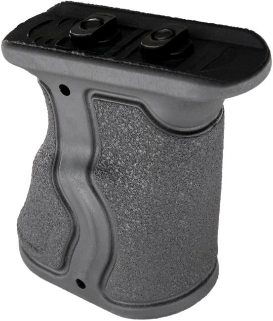 FAB Defense FXGRADMB Gradus Ergonomic Forward Grip Angled, Black Polymer with Rubber Overmold, Fits M-Lok Rail                                                                                          